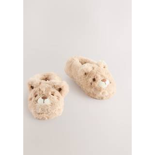 Next Neutral Brown Bear Character Slippers