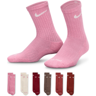 Nike Dri-FIT Performance Basics-crewstrømper til mindre børn (6 par) - Pink - XXS (23.5-27)