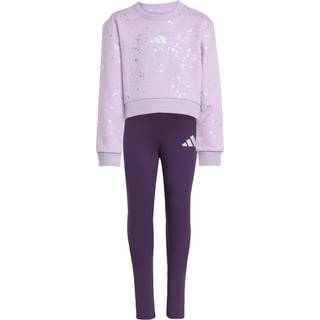 Små pigers Everyday Glam-sæt - Powder Plum / Silver Metallic - 116