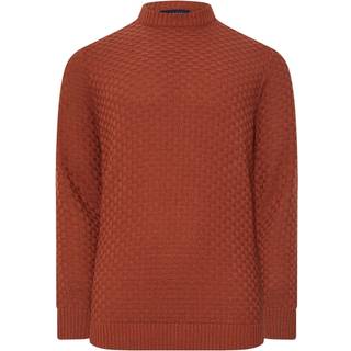 BadRhino Big & Tall BadRhino Big & Tall Tekstureret Rund Hals Strikketrøje