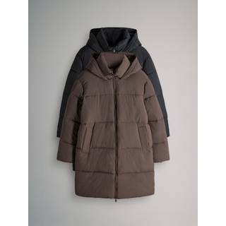 The Set The Set Black/Taupe Brown 2 Pack Padded Midi Coats