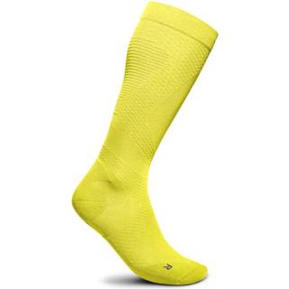 Bauerfeind Sports Women's Run Ultralight Compression Socks Kompressionssokker Damer størrelse 35-37 - M: 36-41 cm farve gul