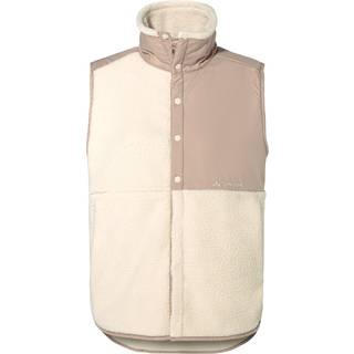 Vaude Women's Najun Fleece Vest Fleecevest Damer størrelse 40 farve beige/hvid