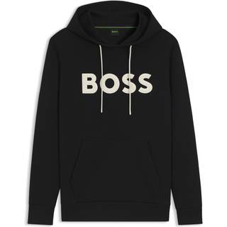 Hættetrøje i bomuldsblanding med støbt logo