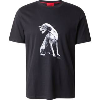 T-shirt i bomuldsjersey med hundegrafik
