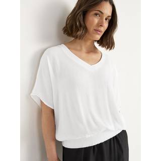 Bluse i viskosecrepe