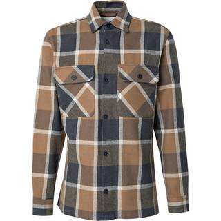 Jack & Jones Rayle Melange Check LS Overshirt Malt Ball