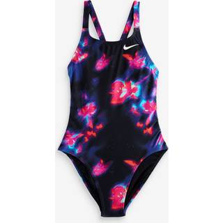 Nike Nike Black Hydrastrong Multi Print Fastback One Piece Swimsuit