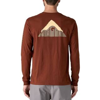 Patagonia L/S Driftways Organic T-Shirt Longsleeve Herrer størrelse L farve rød