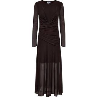 NÜMPH - Nucirri Mesh Dress - Black Coffee - L - Brun - Dress