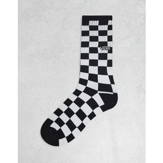 Vans - Checkerboard Crew Socks (1 pair), Man, Black, Size: L (42.5-47) - Black - L (42.5-47)