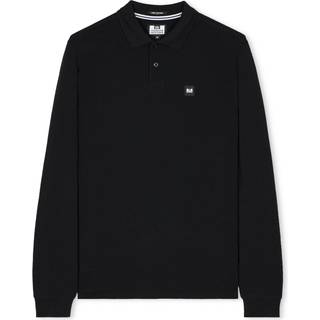 Weekend Offender Weekend Offender Dice Long Sleeve Badge Black Polo Shirt - Large