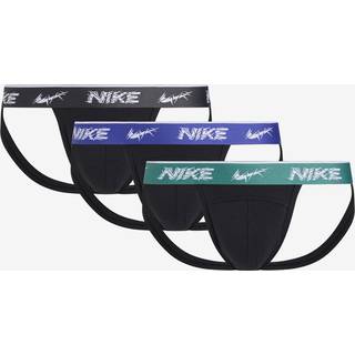 Nike 3-pak Everyday Cotton Stretch Jockstrap - Black/Blue - Medium * Kampagne *