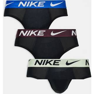 Nike 3-pak Dri-Fit Essential Micro Hip Brief - Black/brown - X-Large * Kampagne *