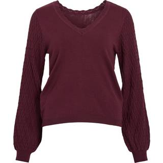 Viemi V-udskæring Striktrøje