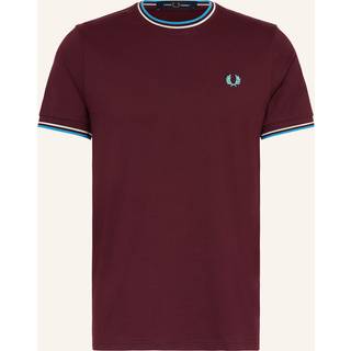 Fred Perry Twin Tipped T Shirt Oxblood