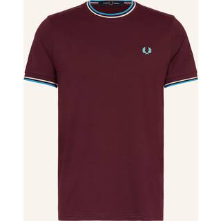 Fred Perry Twin Tipped T Shirt Oxblood