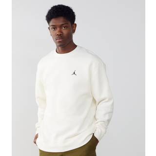 Jordan Brooklyn Fleece-sweatshirt med rund hals til mænd - hvid - S