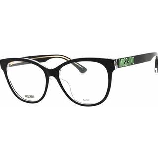 Moschino MOS625/F Asian Fit 7C5 55 Briller Kvinder Black - Black on Clear - 55mm