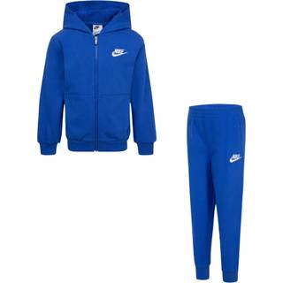 Nike Nike Blue Little Kids Full Zip Club Fleece Tracksuit Set