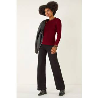 Roman Roman Leopard Trøje med Flæsekant