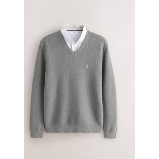 Next Normal pasform Oxford Mock Shirt Trøje