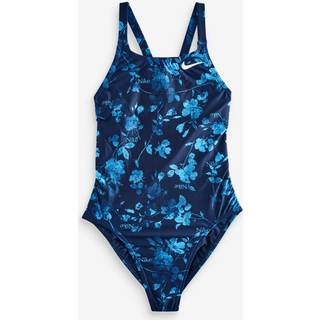 Nike Nike Navy Hydrastrong Multi Print Fastback One Piece Swimsuit