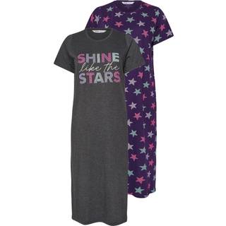 Yours Curve Yours Curve Shine Stars Midaxi Natkjole 2 Pakke