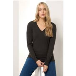 Lts Tall Chocolate Brown Knit Vneck Jumper 22-24 Lts | Tall Women's Sweaters & Jumpers