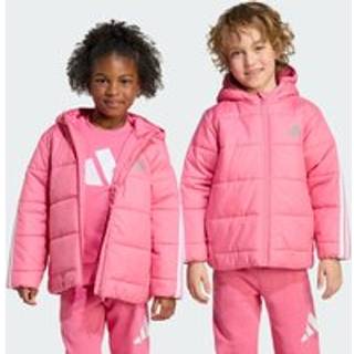 Essentials 3-Stripes polstret jakke til børn - Pink Fusion / White - 110