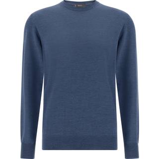 BOGGI MILANO Herren Pullover blau unifarben