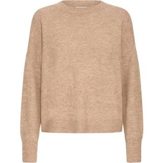 B.YOUNG DAME STRIKTRØJE BYMONNA - Walnut Melange - S
