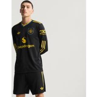 Manchester United 25/26 Long Sleeve Third Authentic trøje - Black