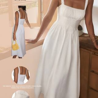 TEMU Women' Color Temperament Waistband Dress