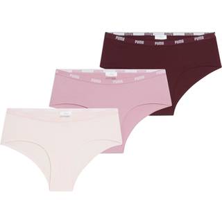 PUMA Hipster Underwear Women (3-Pack), Clothing, Scarlet Red, 3