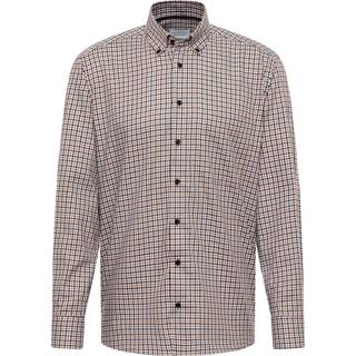 COMFORT FIT Shirt in cacao checkered