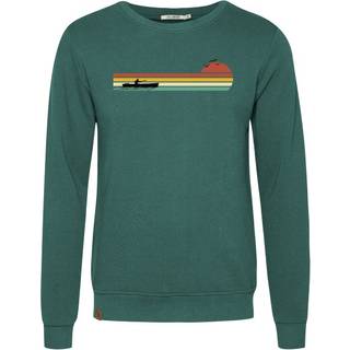GreenBomb Nature Canoe River Wild Pullover Sweatere Herrer størrelse XXL farve grøn