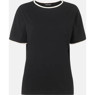 Whistles Whistles Black Contrast Piping Detail T-Shirt