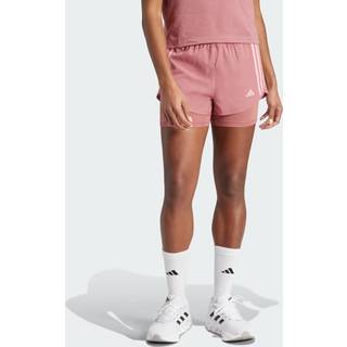 Own the Run 3-Stripes 2-in-1 shorts - Preloved Crimson - 2XS