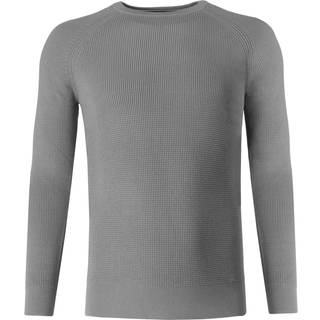 OLYMP Herren Pullover grau unifarben