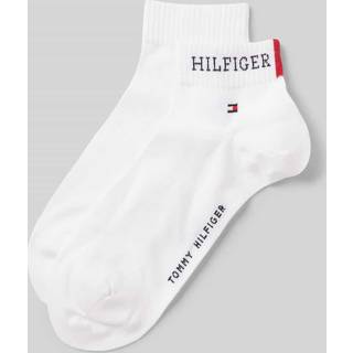 Tommy Hilfiger 2-pak Men Tab Quarter Socks - White - Str 43/46