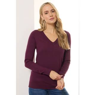 Lts Tall Cherry Red Knit Vneck Jumper 14-16 Lts | Tall Women's Sweaters & Jumpers