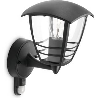 Philips Creek Væglampe, sort 1x60w 24cm. ✓ På lager - klar til levering og afhentning