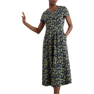 Seasalt Cornwall Seasalt Cornwall Blue Petite Veronica Short Sleeve Midi Dress - 42