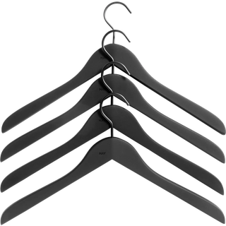 HAY Soft Coat Hanger Slim (4 stk.) Black