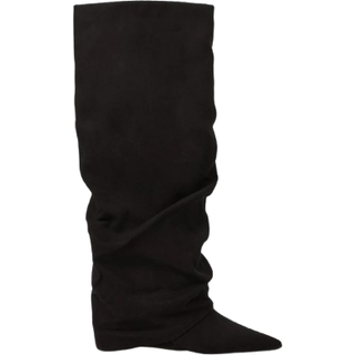 Nelly - Sort - Folded Shaft Boot - 39