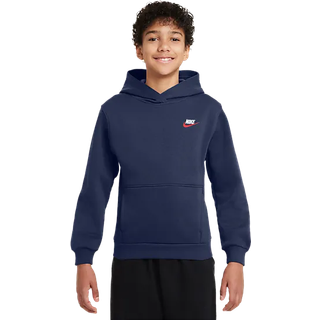 Nike Club Fleece Dual Hoodie Junior, Blå - 13-15Y