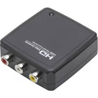 Adapter HDMI til komposit med lyd.