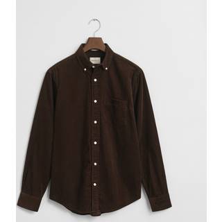 GANT Herre Regular fit skjorte af jernbanefløjl (XL)