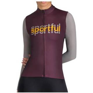 Sportful Women's Supergiara Logo Thermal Jersey Cykeljersey Damer størrelse L farve lilla